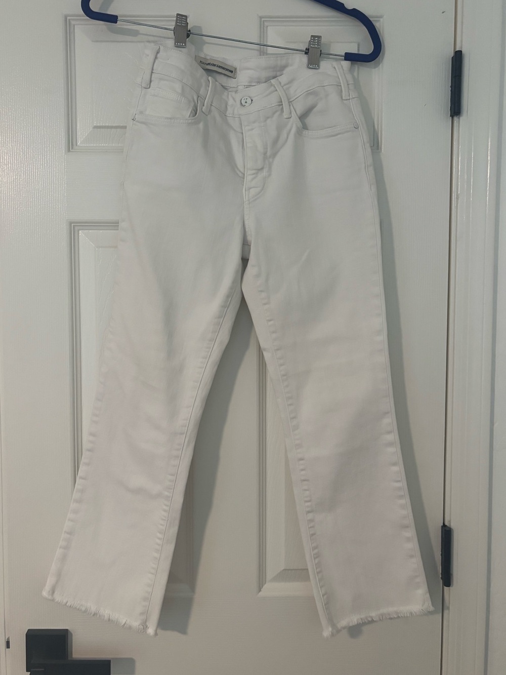 Anthropologie Pilcro and the Letterpress White Denim Ankle Jeans